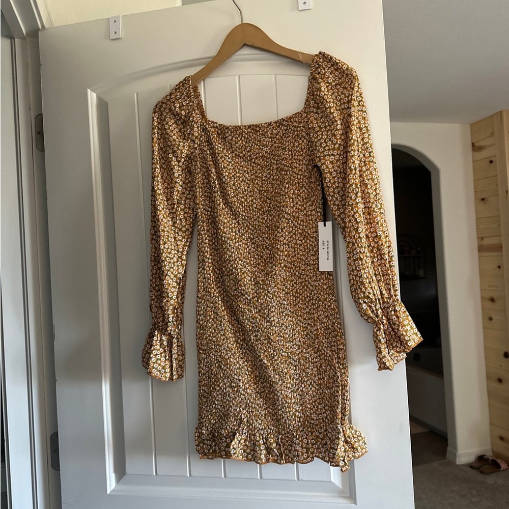 Chocolate Brand Long Sleeve Floral Dress